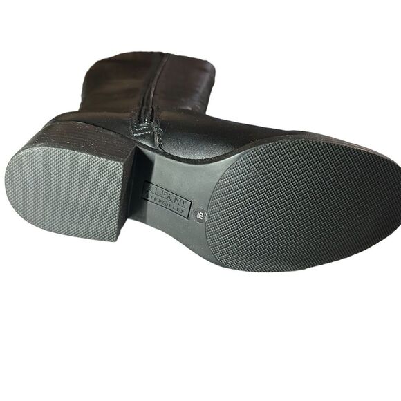 Alfani Bexleyy NEW Size 5 Black Leather Knee-High Riding Boots block heels - Picture 6 of 6